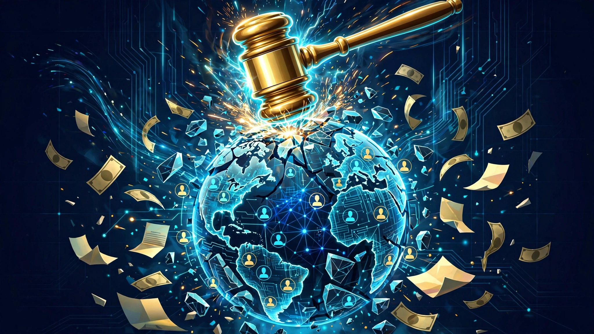 法槌砸向数据地球